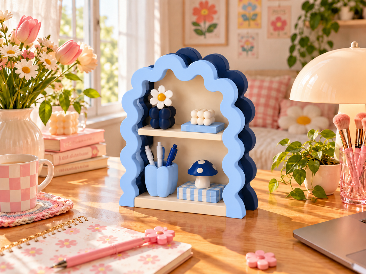 Mavi Lola Dekoratif Raf Organizer